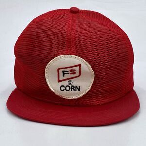 FS Seed Corn Vintage K-Brand USA All Mesh Snapback Trucker Hat (H22)